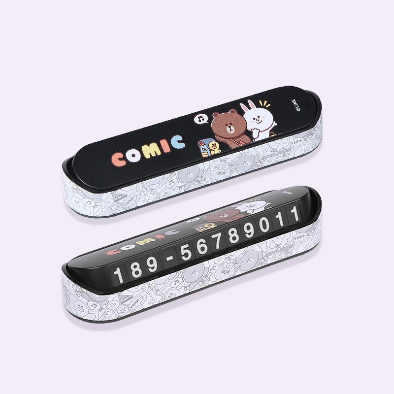 In-car personality and creative phone number plate