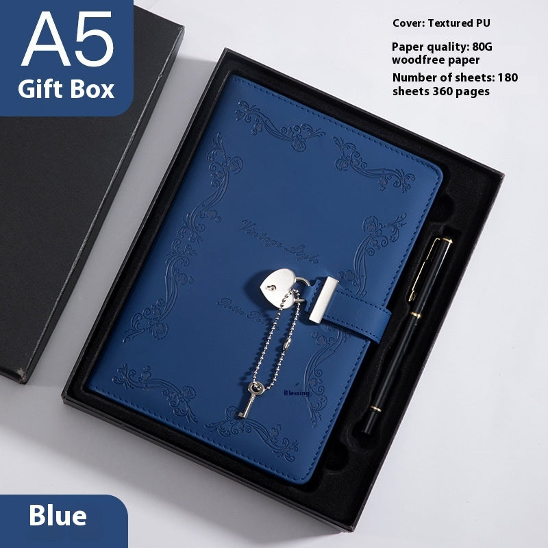 Diary Book With Lock Book Pu Creative
