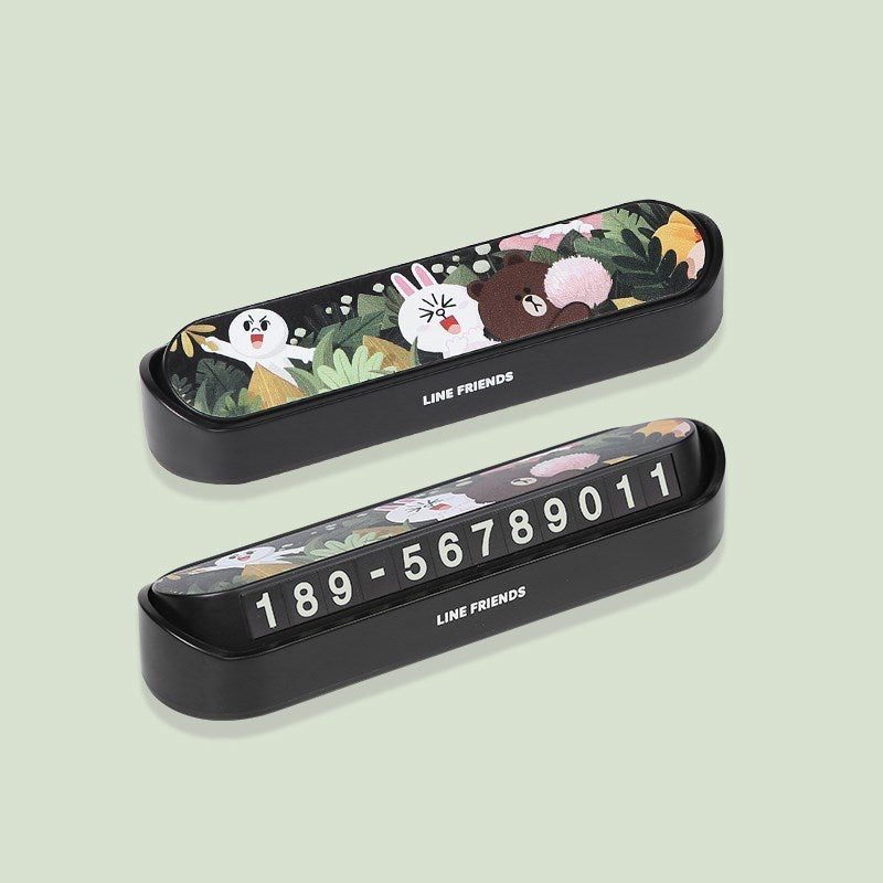 In-car personality and creative phone number plate