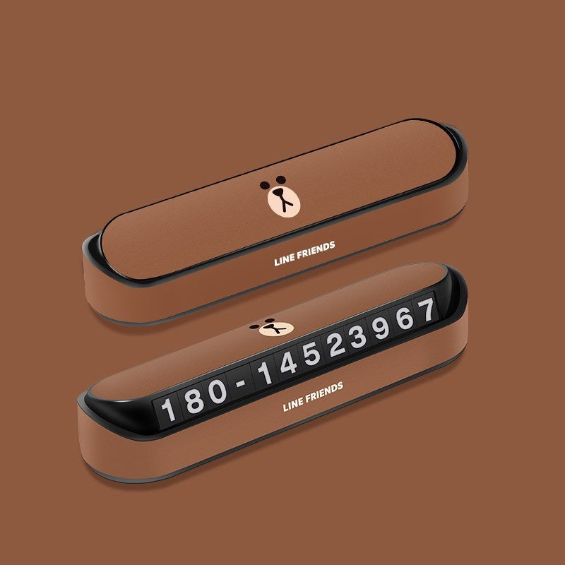 In-car personality and creative phone number plate