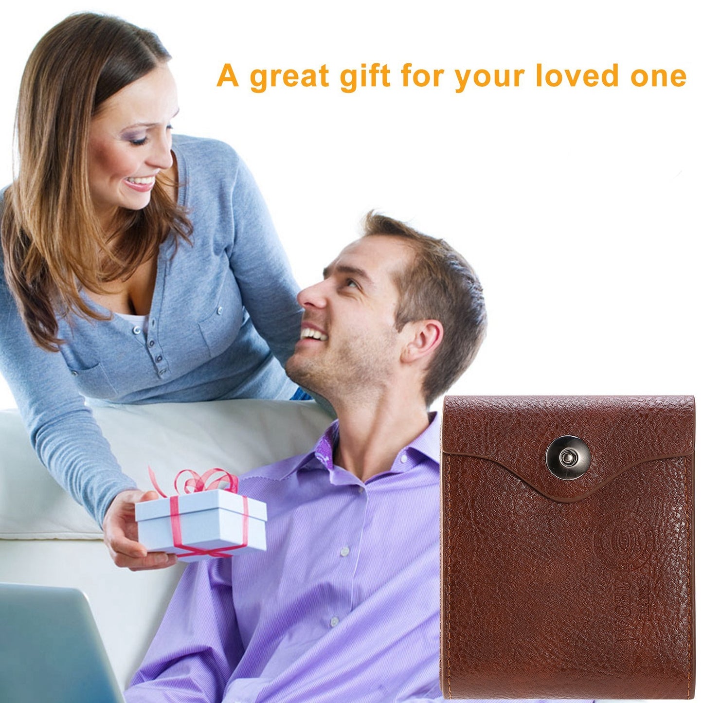 1Pc Men Wallet PU Leather Purse Slim Card Holder Cases With 2 ID Window Coin Pocket