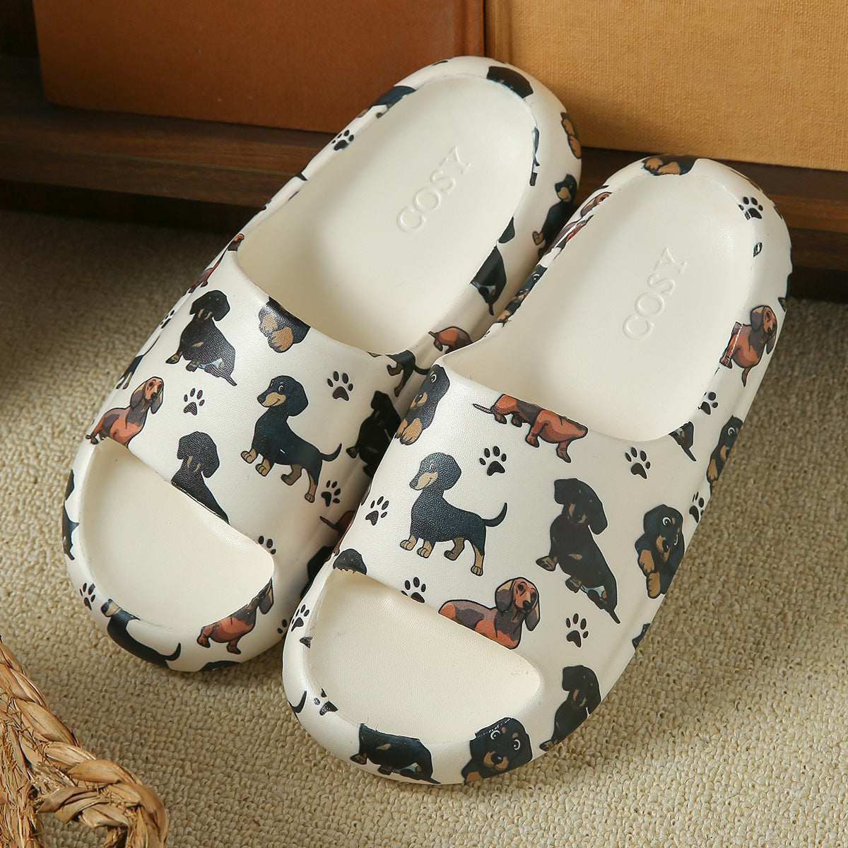 Women's Sausage Dog Thick-soled Home Slippers