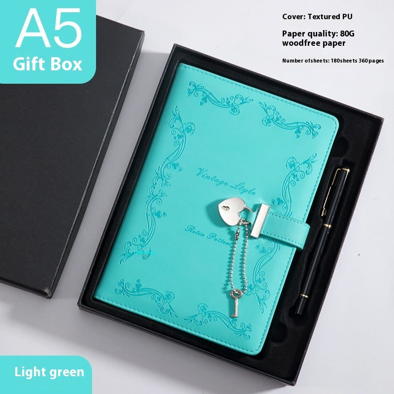 Diary Book With Lock Book Pu Creative