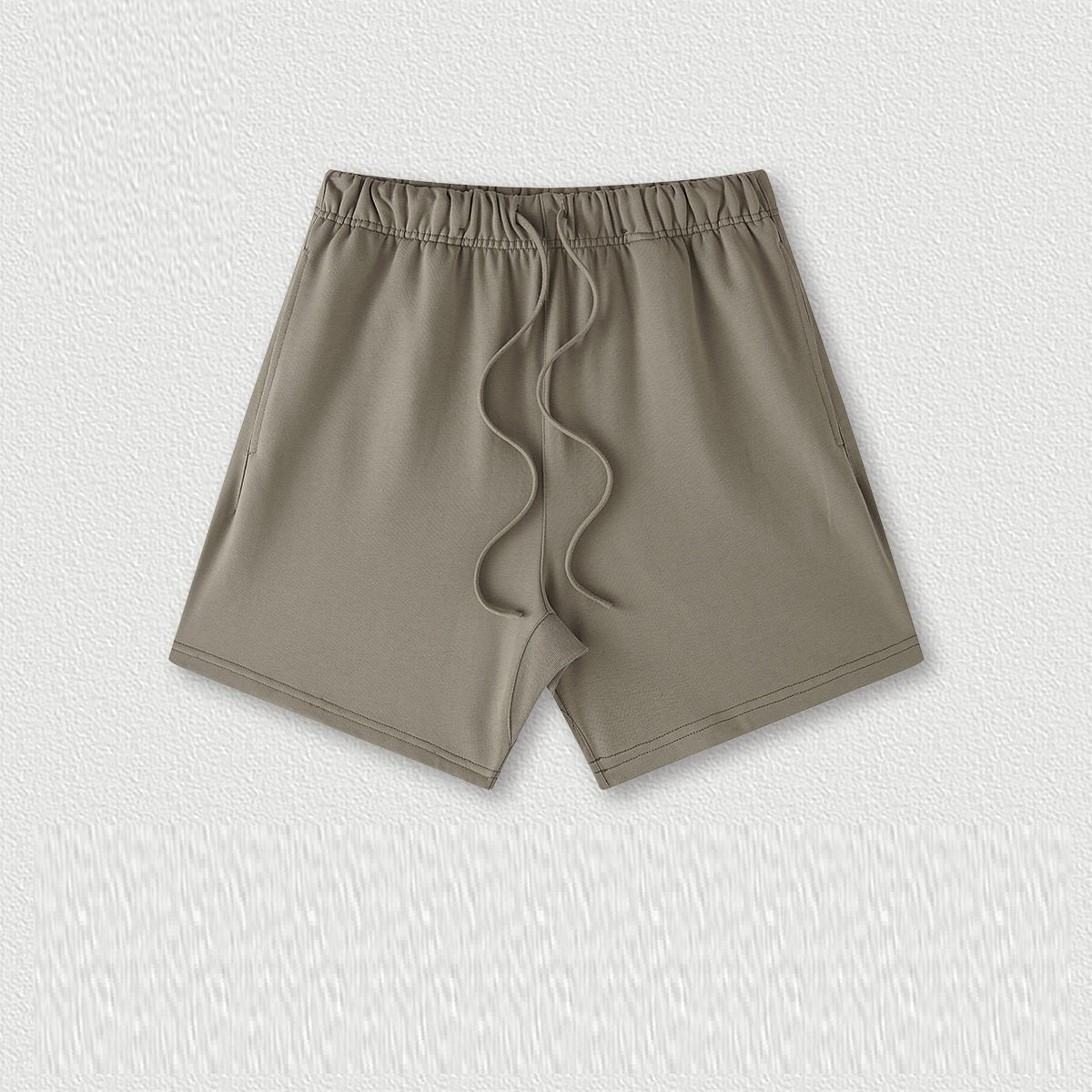 Earth Color Basic Style Medium And Large Children's Cotton Shorts