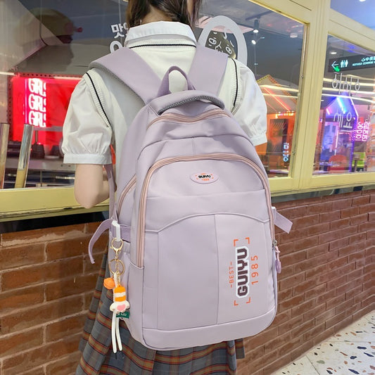 Version High School Student Schoolbag Large Capacity