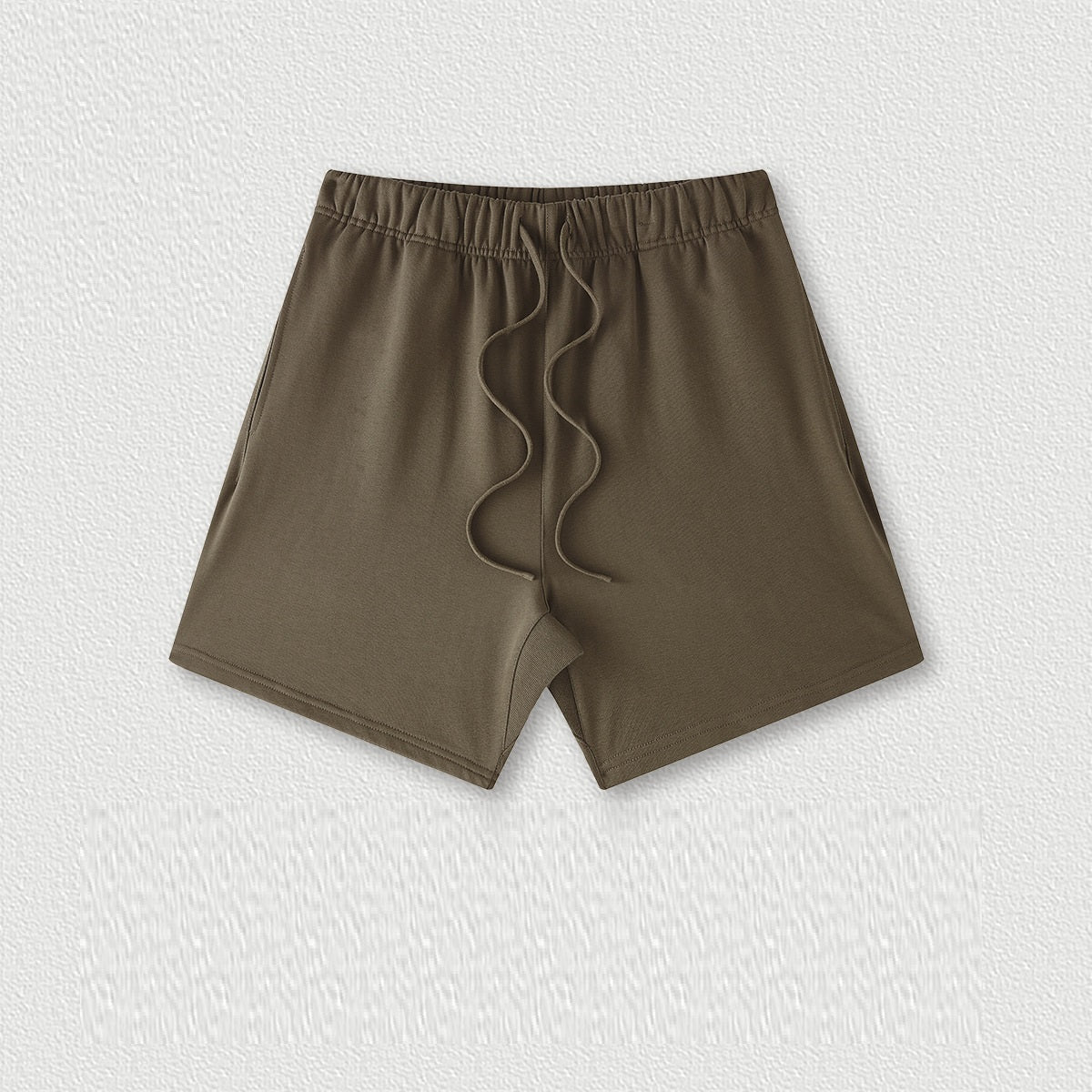 Earth Color Basic Style Medium And Large Children's Cotton Shorts
