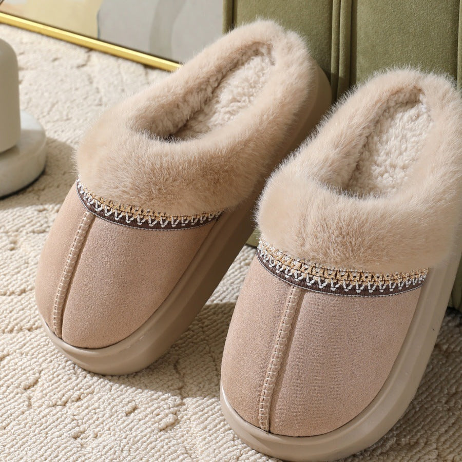 Fluffy Slippers Autumn And Winter Thick Bottom Outdoor