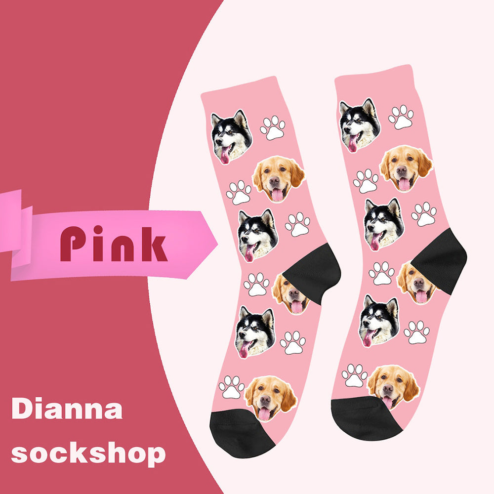 Personalized Photo Fun Male And Female Middle Tube Socks To Make Pictures