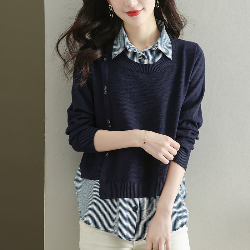 Western Style Women's Spring And Autumn Bottoming Shirt