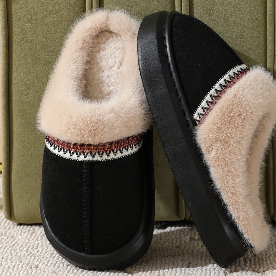 Fluffy Slippers Autumn And Winter Thick Bottom Outdoor