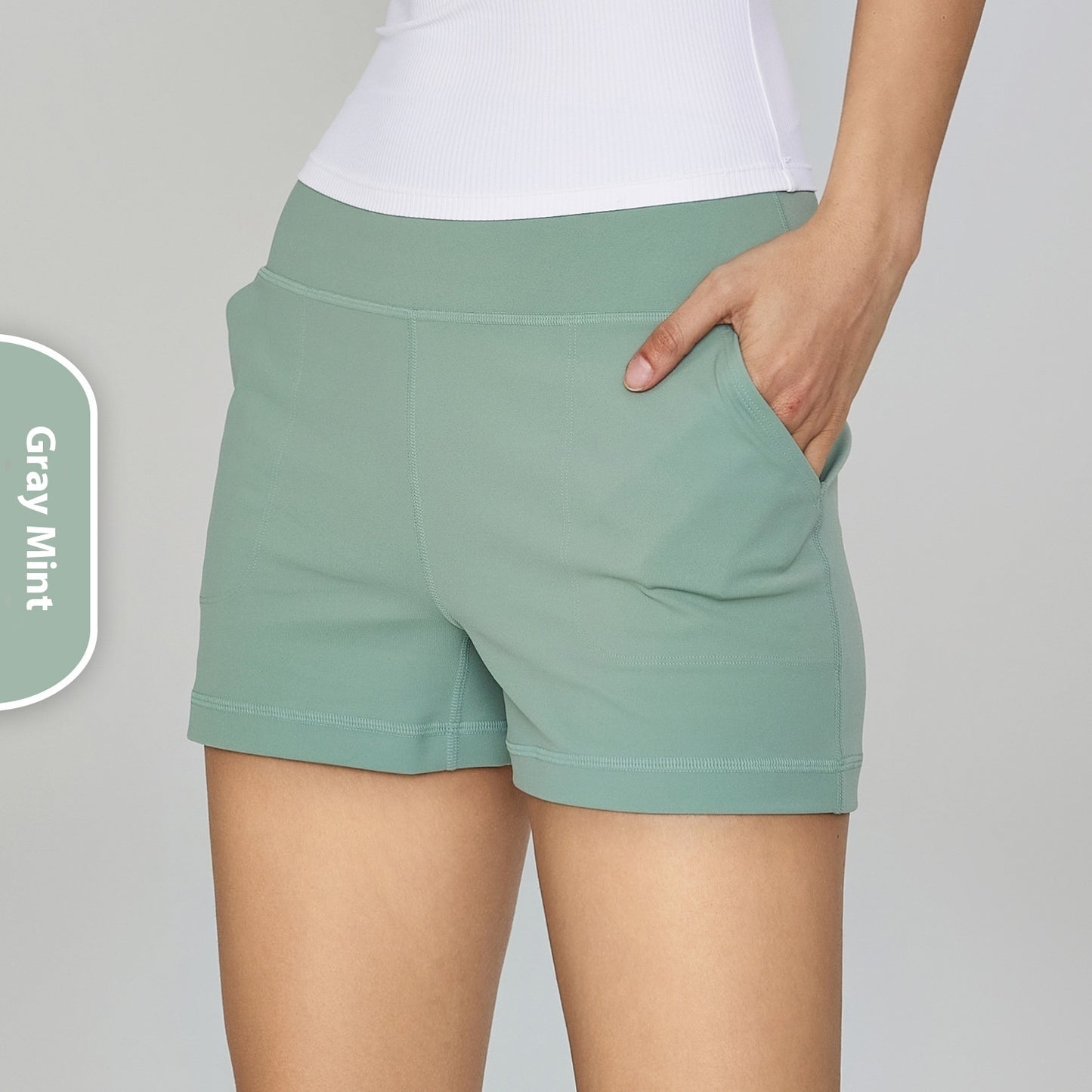 Ice Mint Nude Feeling Yoga Shorts
