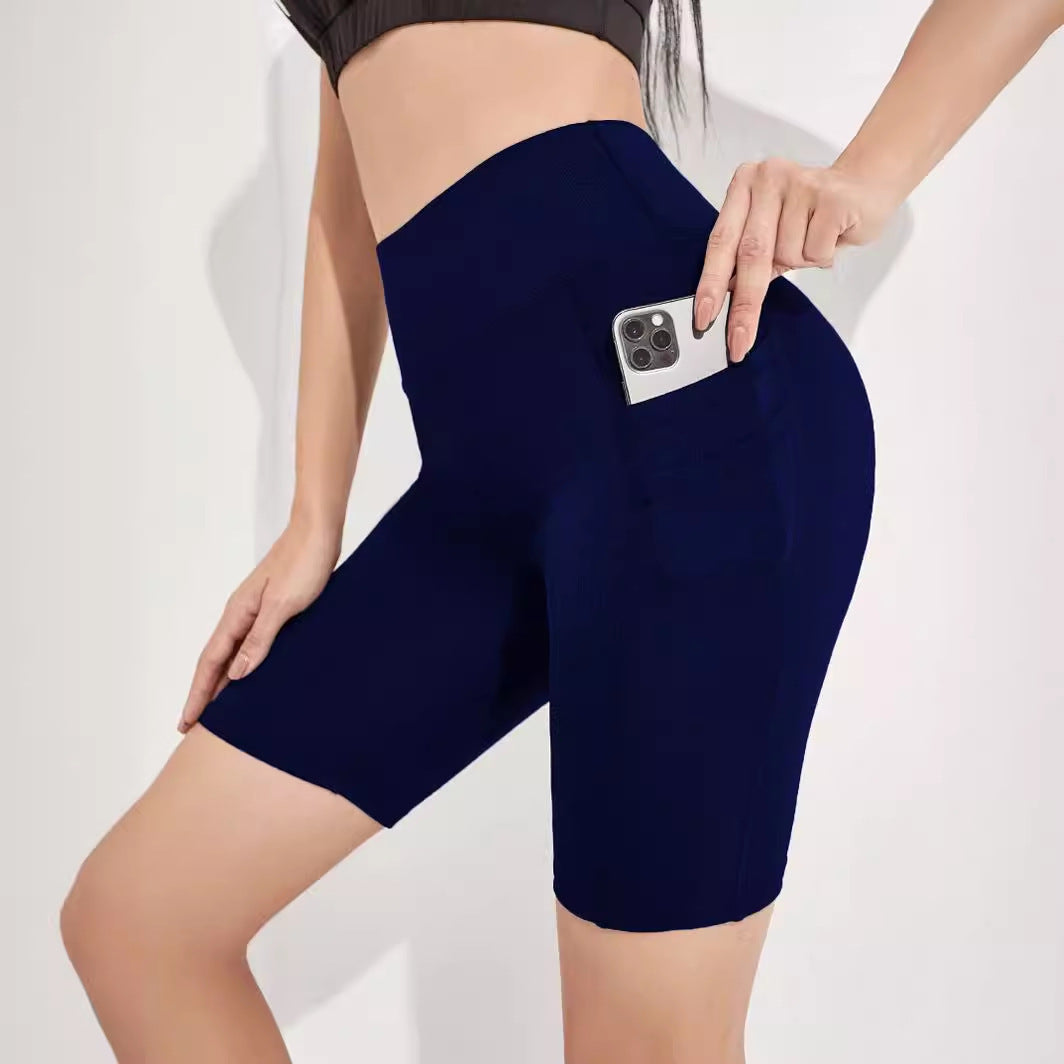 Women's Plus Size Yoga Sports Side Phone Pocket Leggings
