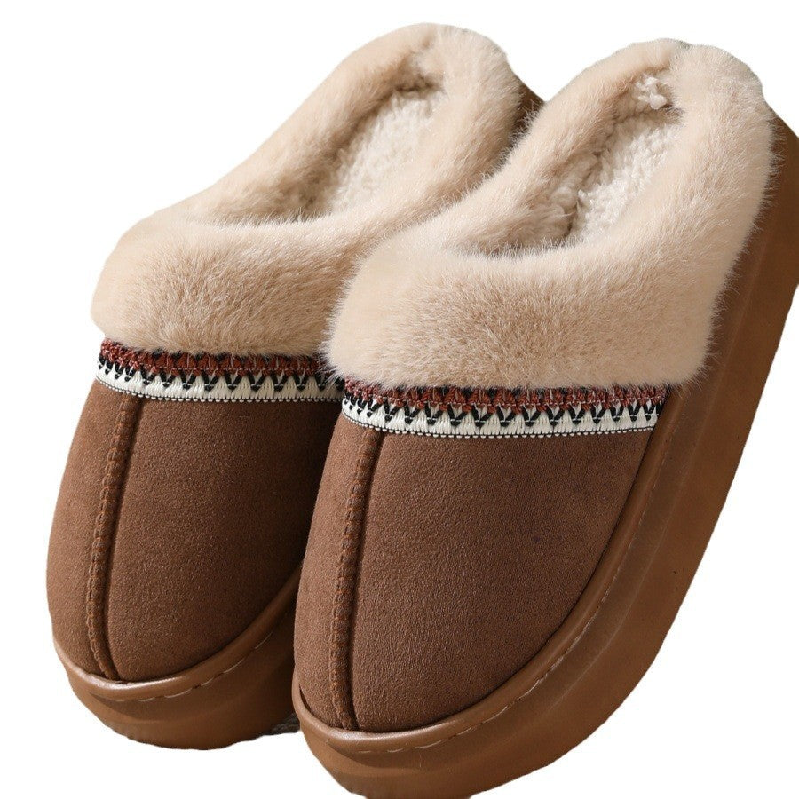 Fluffy Slippers Autumn And Winter Thick Bottom Outdoor