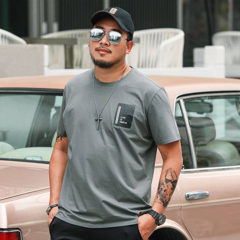 Men's Short Sleeve Printed Loose T-shirt
