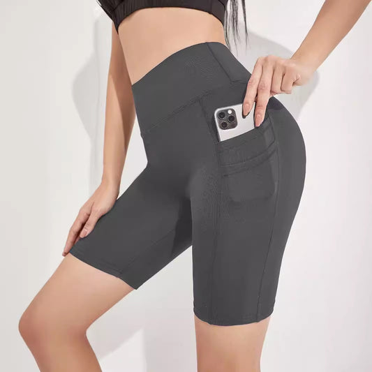 Women's Plus Size Yoga Sports Side Phone Pocket Leggings