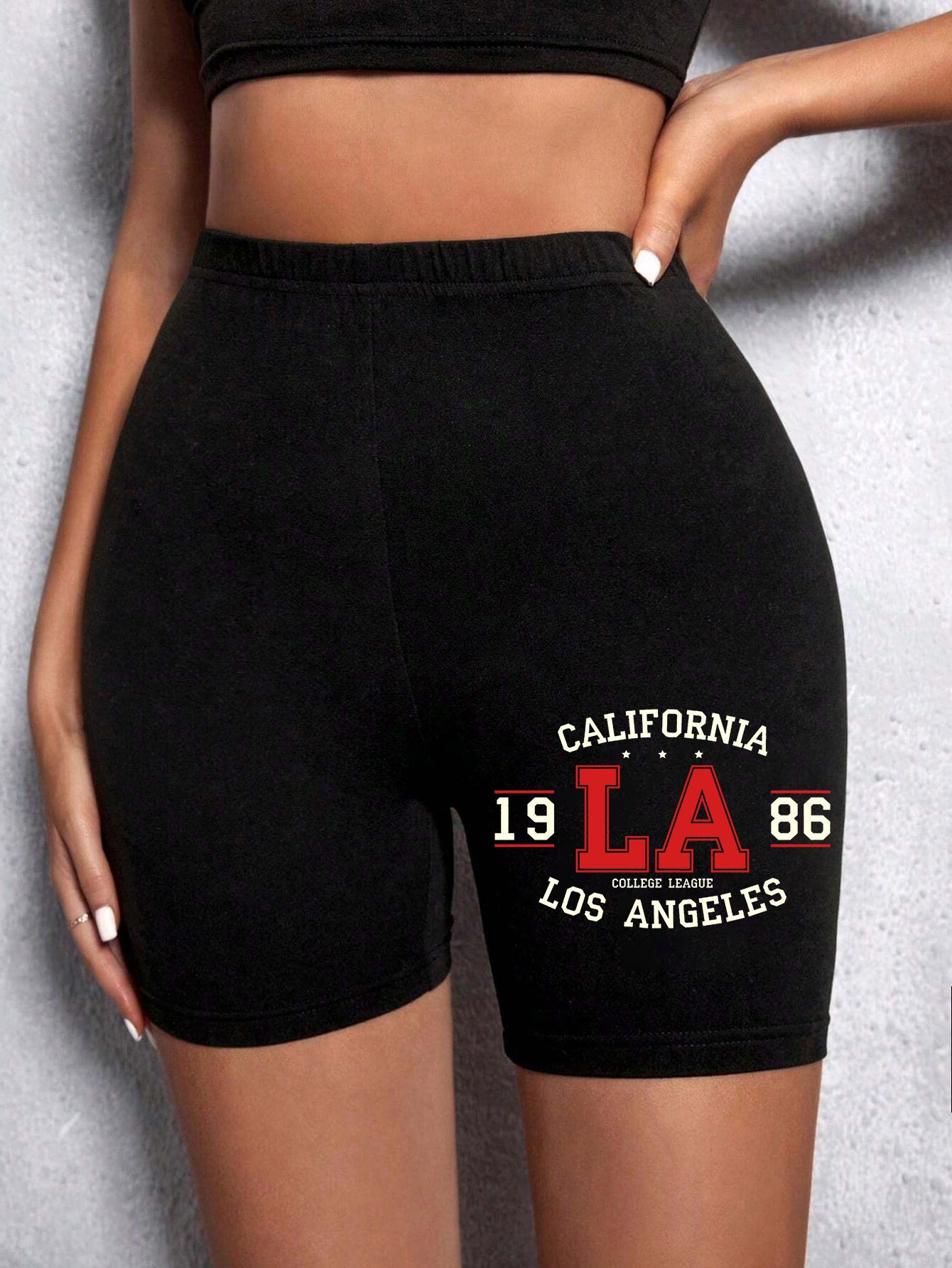 Casual Sports Round Neck Loose Shorts