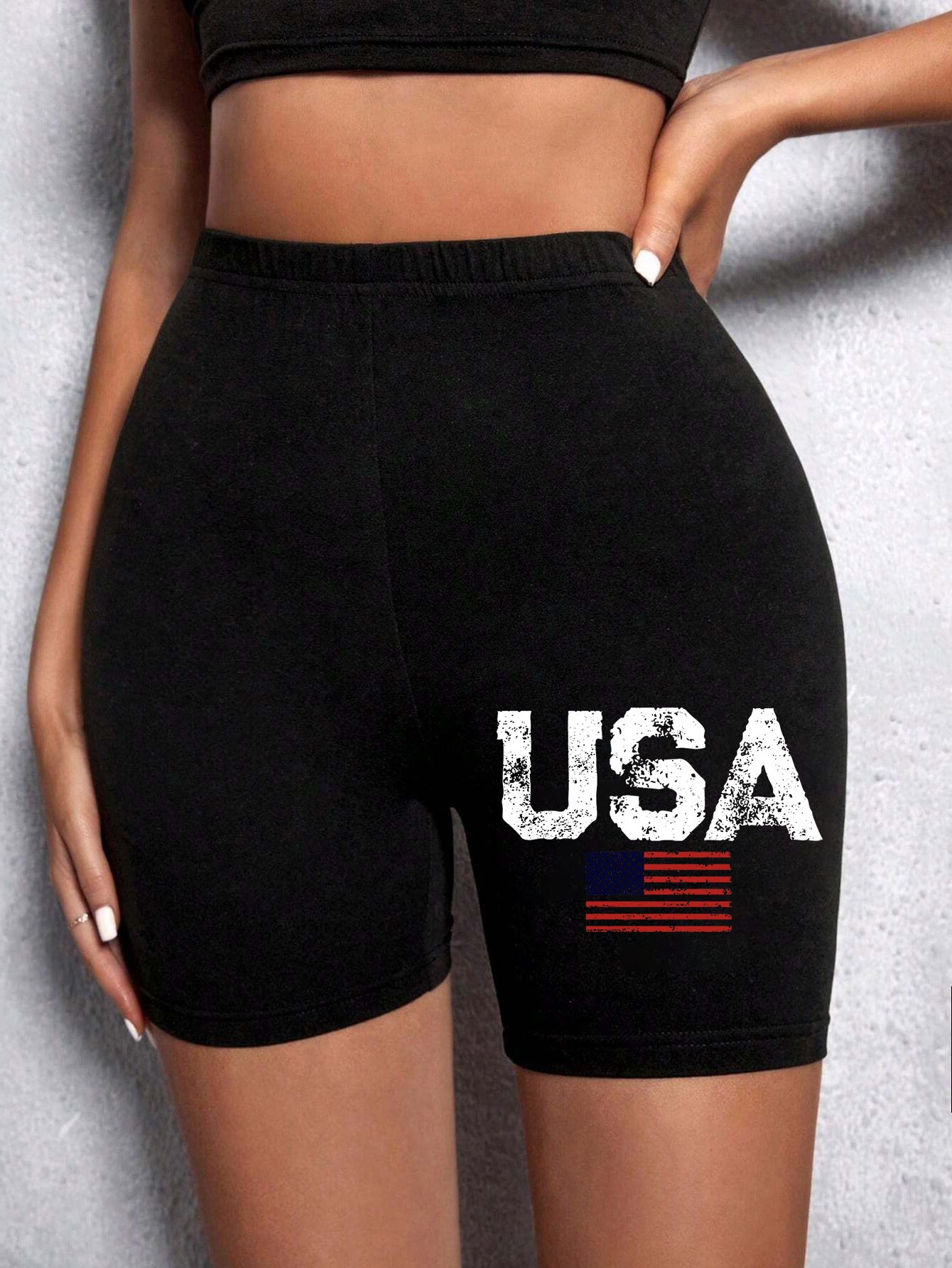 Casual Sports Round Neck Loose Shorts