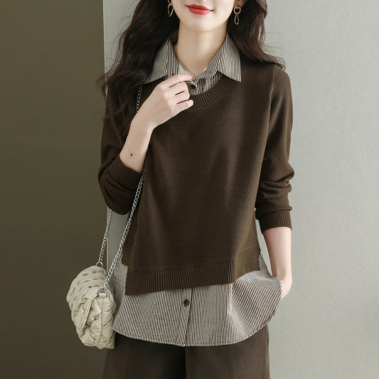 Western Style Women's Spring And Autumn Bottoming Shirt