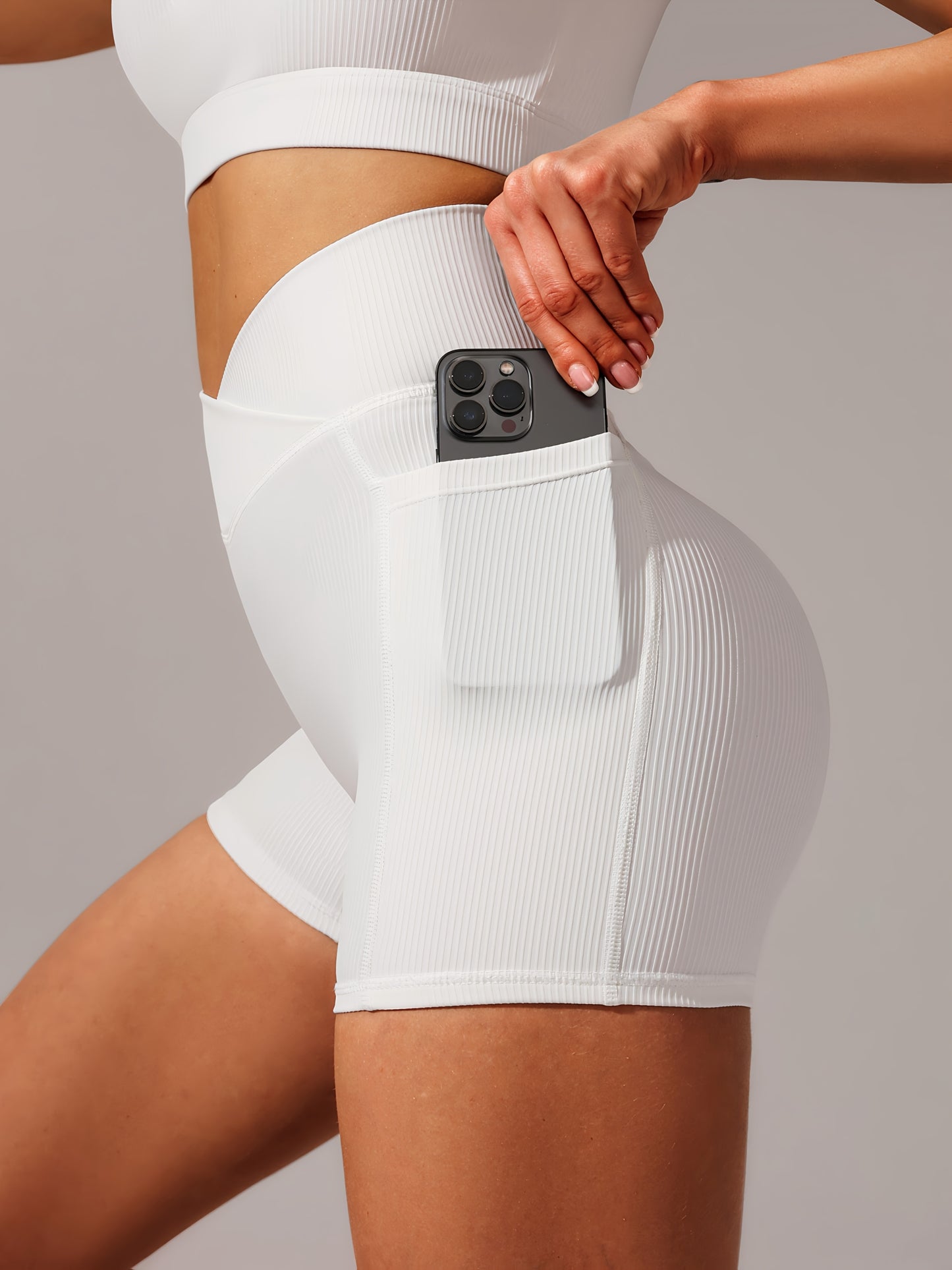 2-Pack Yoga Shorts For Women - High Waisted Workout Shorts, Breathable & Stretchy