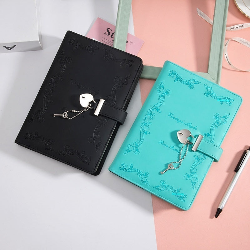 Diary Book With Lock Book Pu Creative